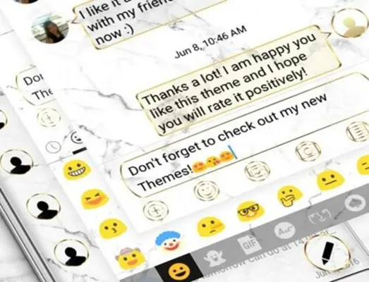 SMS Messages MarbleWhite Theme android App screenshot 2