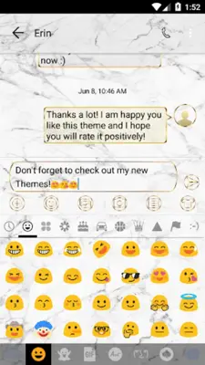 SMS Messages MarbleWhite Theme android App screenshot 3